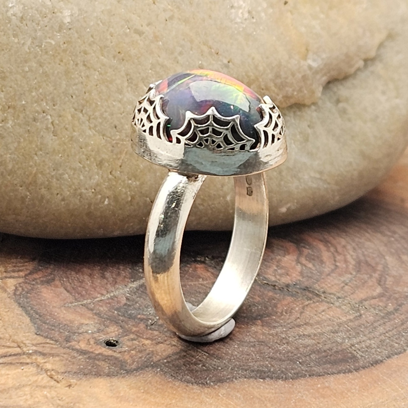 ethiopian-opal-ring-cobweb-bezel-handmade